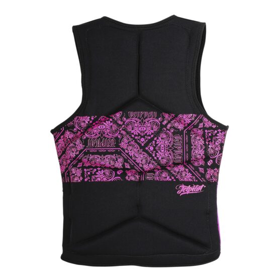 Allure Seg F/E Neo Ladies Vest Black/Pink JA5298 - Image 2