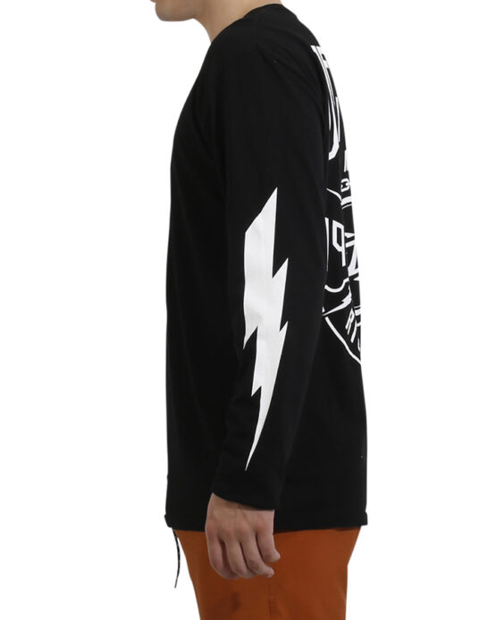 Rollout Long Sleeve Mens Tee Black/White S18687 - Image 4