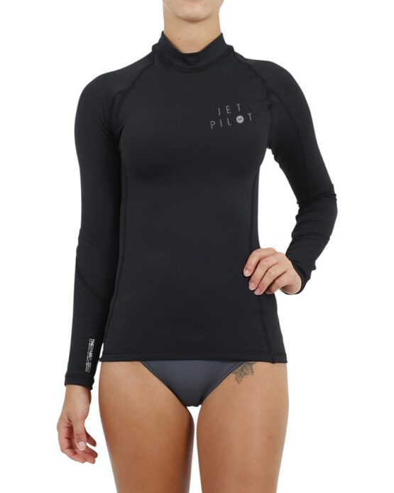 Allure Long Sleeve Therma Fleece Rashguard Black S19558