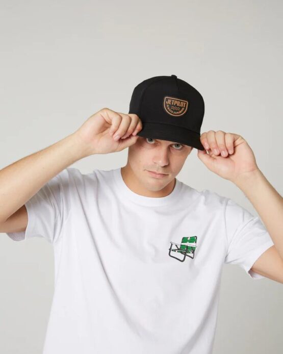 Jetpilot Venture Legionaire Mens Cap Black OSFM Black S23800 - Image 9